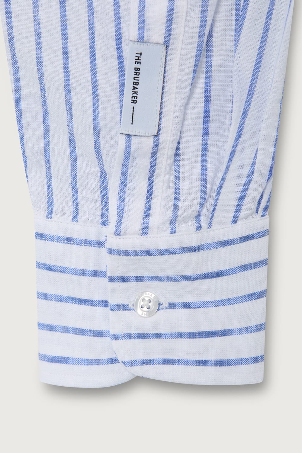 Camisa Fondo Blanco Raya Azul