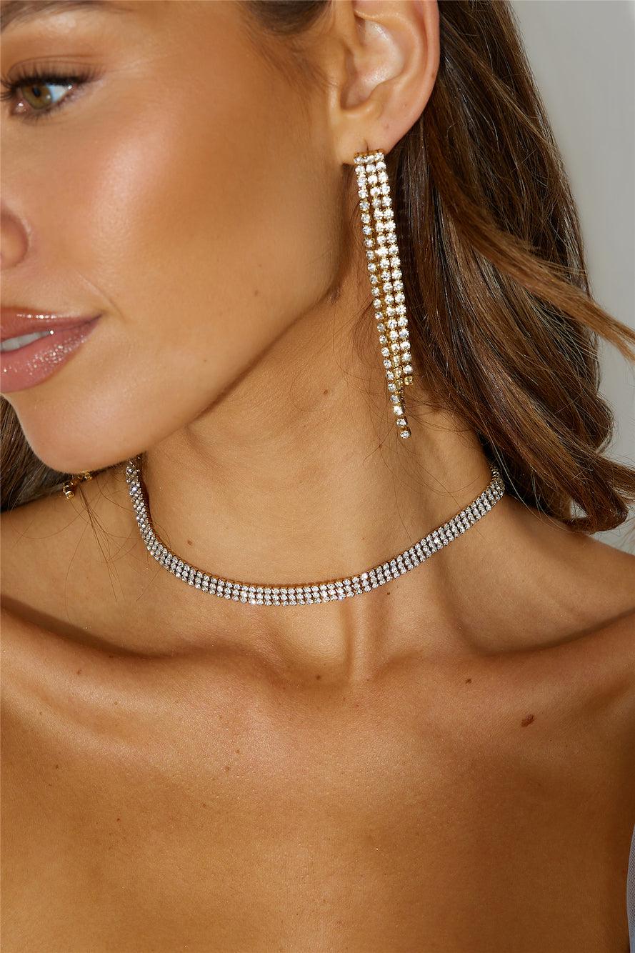 Collar Queen Of All Chapado en Oro de 18K
