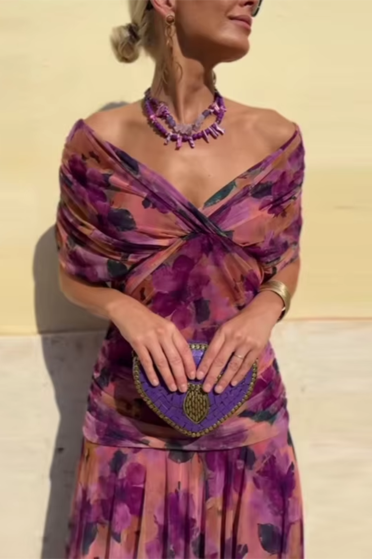Luisa™ -  Elegante Vestido Largo de Fiesta Con Escote En V