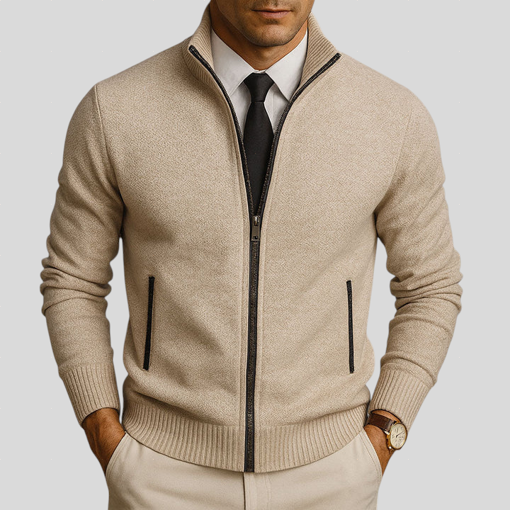 RAVINO - Chaqueta de Punto con Cremallera