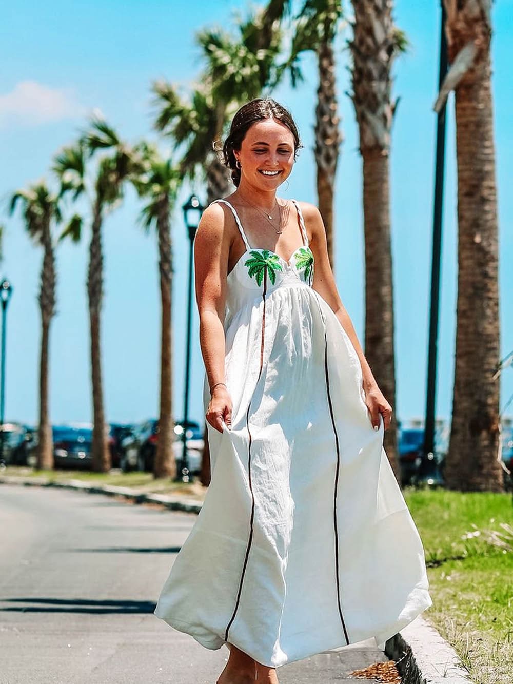Vestido Lencero Palm Oasis