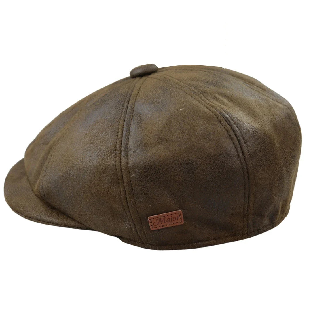 Gorra Baker Boy de Piel Sintética