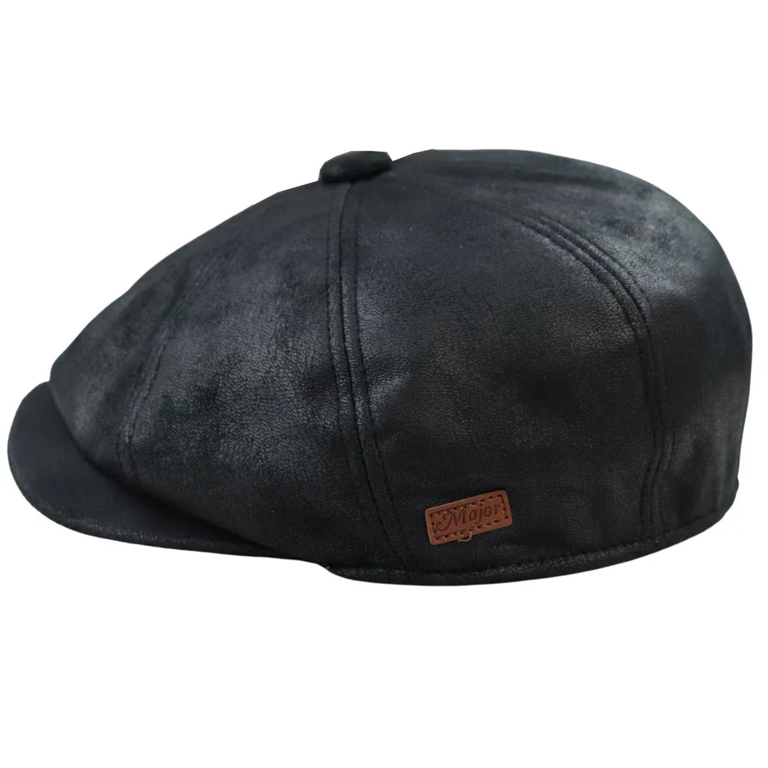 Gorra Baker Boy de Piel Sintética