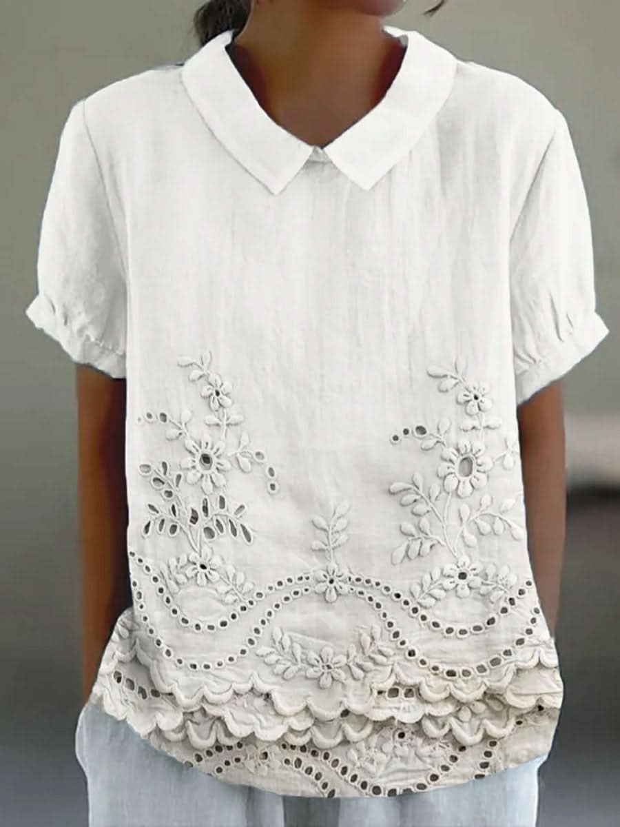 Camisa Lily Bloom Bordada