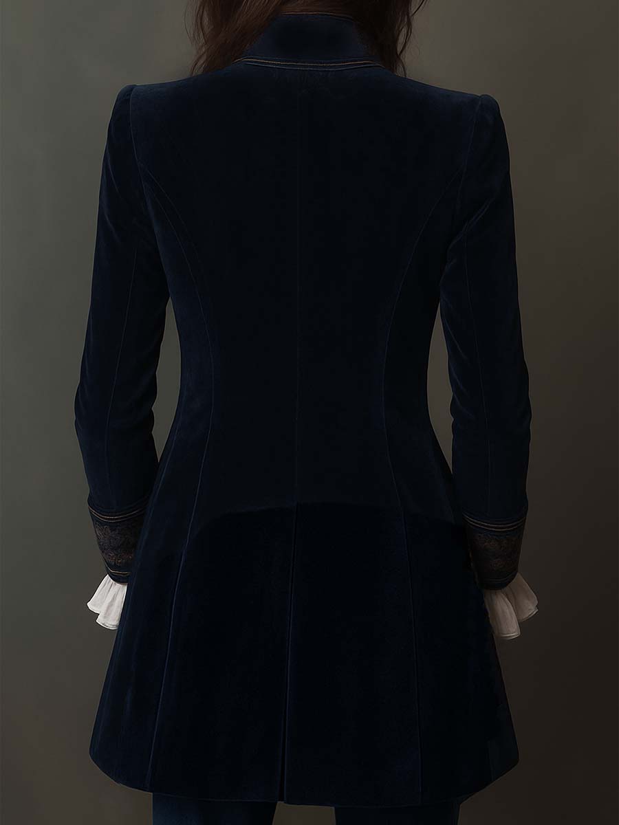 Athénaïs | Chamarra larga bordada vintage