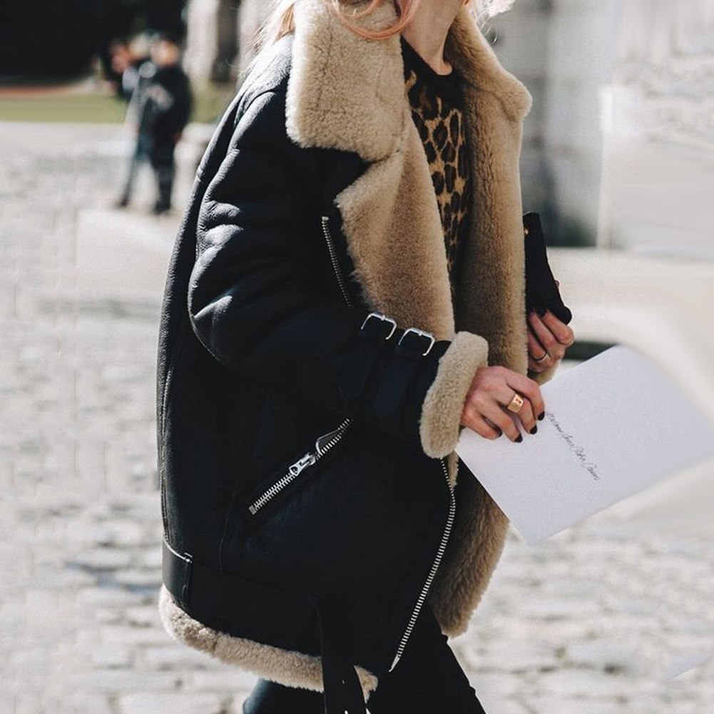 María - Chaqueta Gruesa de Invierno de Talla Grande Para Mujer