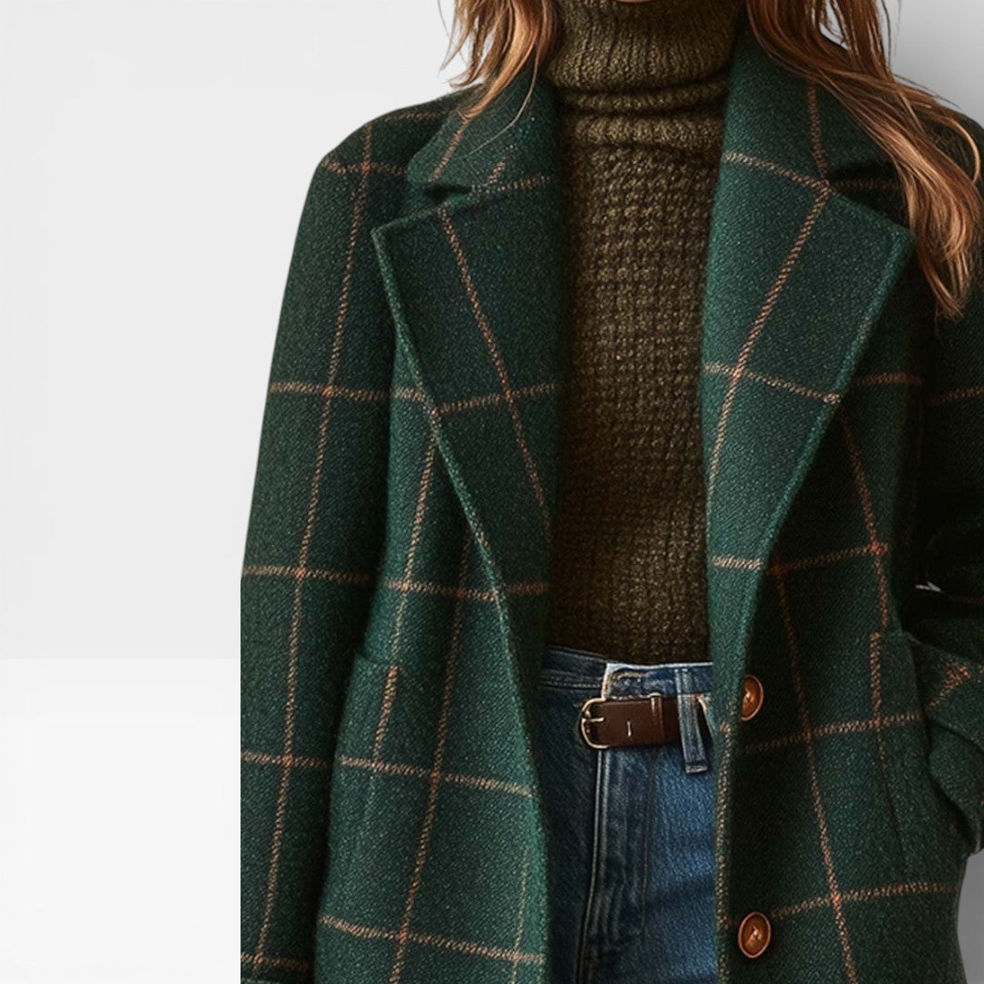 Elena | Abrigo Classic Check