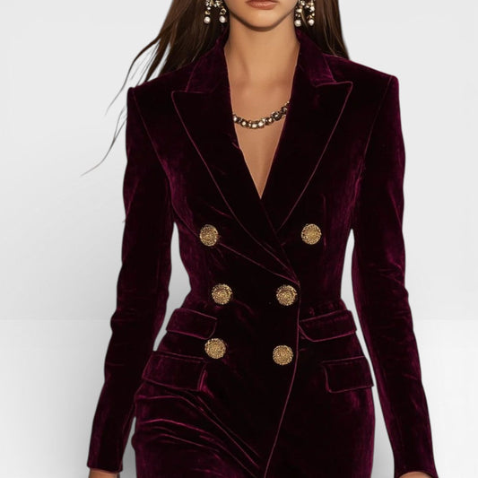 Valentina – Vestido Velvet Luxe