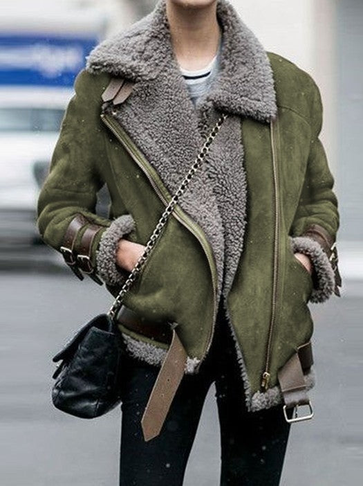 María - Chaqueta Gruesa de Invierno de Talla Grande Para Mujer