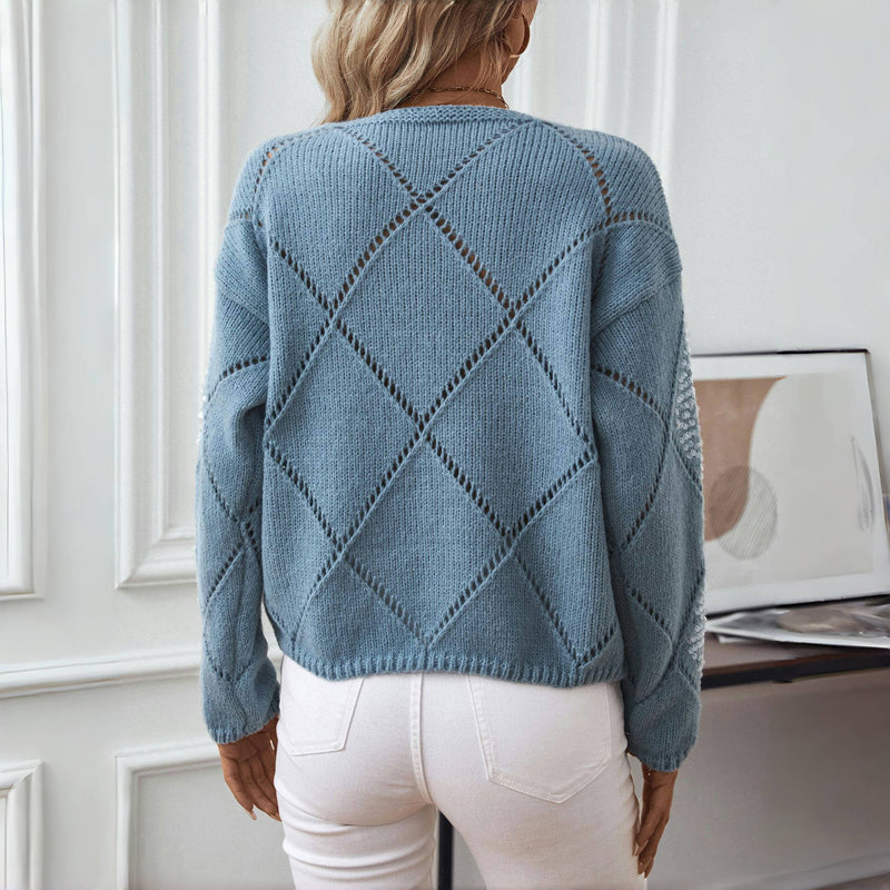 Jersey de Punto Calado con Lentejuelas