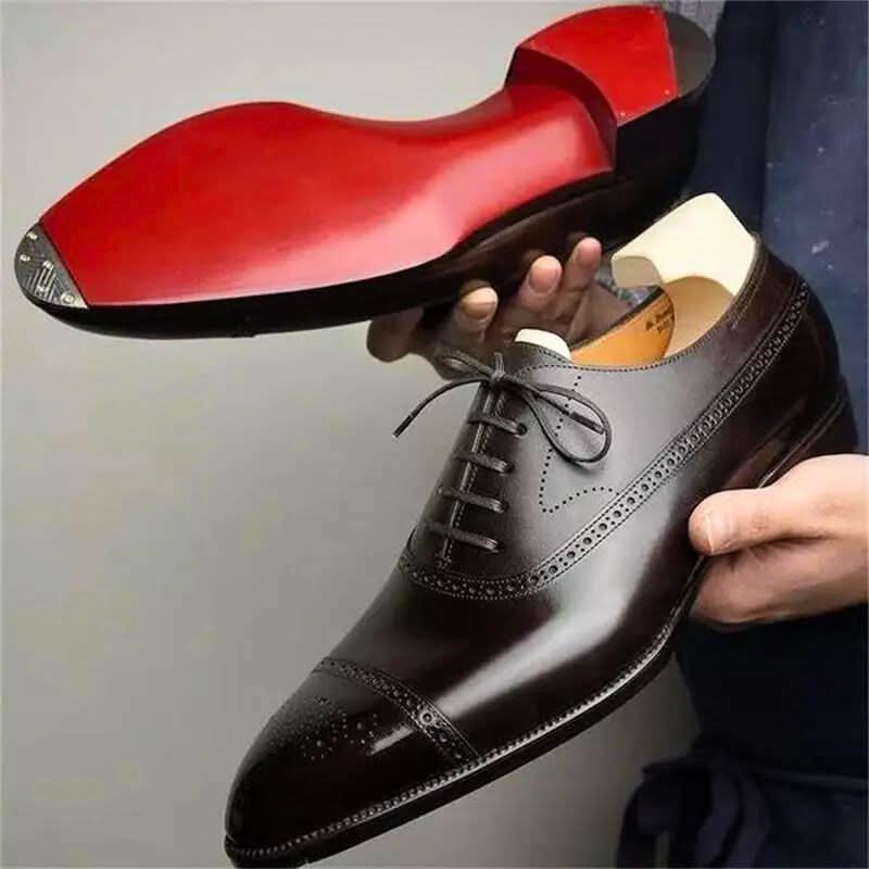 OXFORD ROYAL - Zapatos Brogue de Cuero