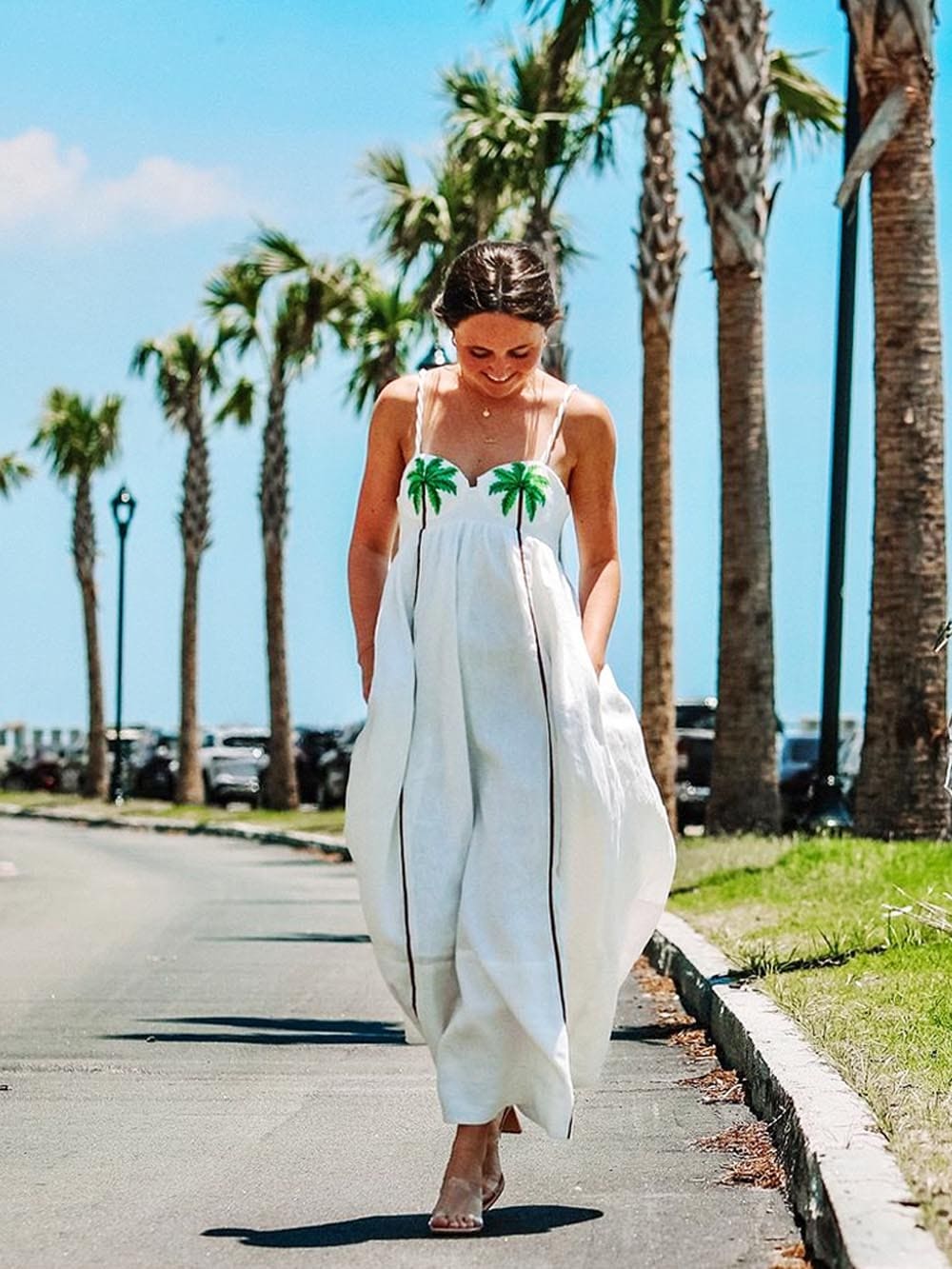 Vestido Lencero Palm Oasis