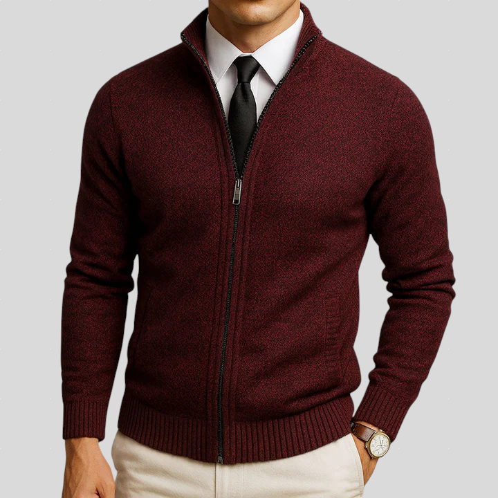 RAVINO - Chaqueta de Punto con Cremallera