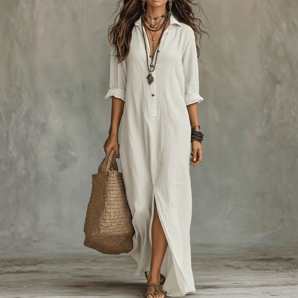 Vestido Maxi Adalgisa Elegancia Atemporal