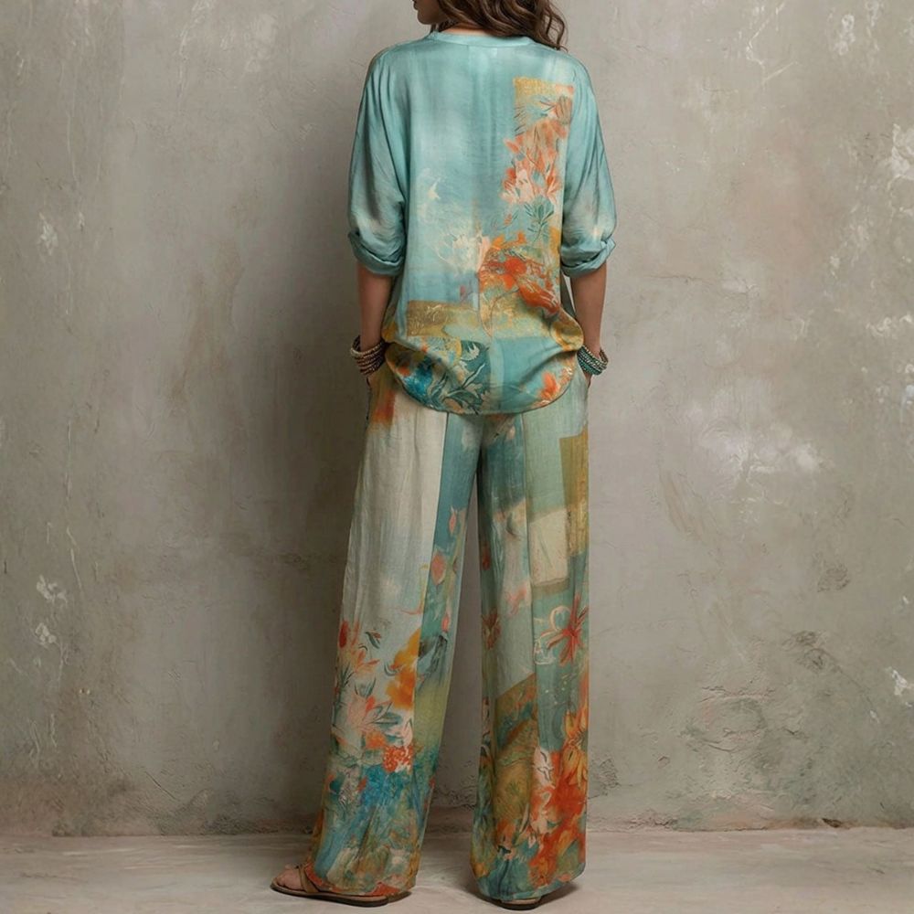 Conjunto Dos Piezas Elegancia Floral