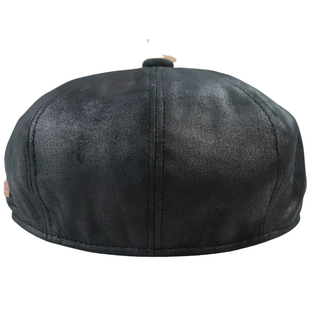 Gorra Baker Boy de Piel Sintética