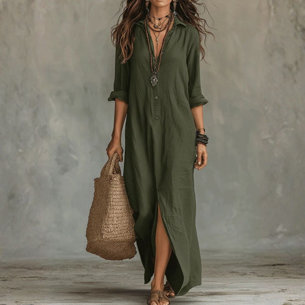 Vestido Maxi Adalgisa Elegancia Atemporal