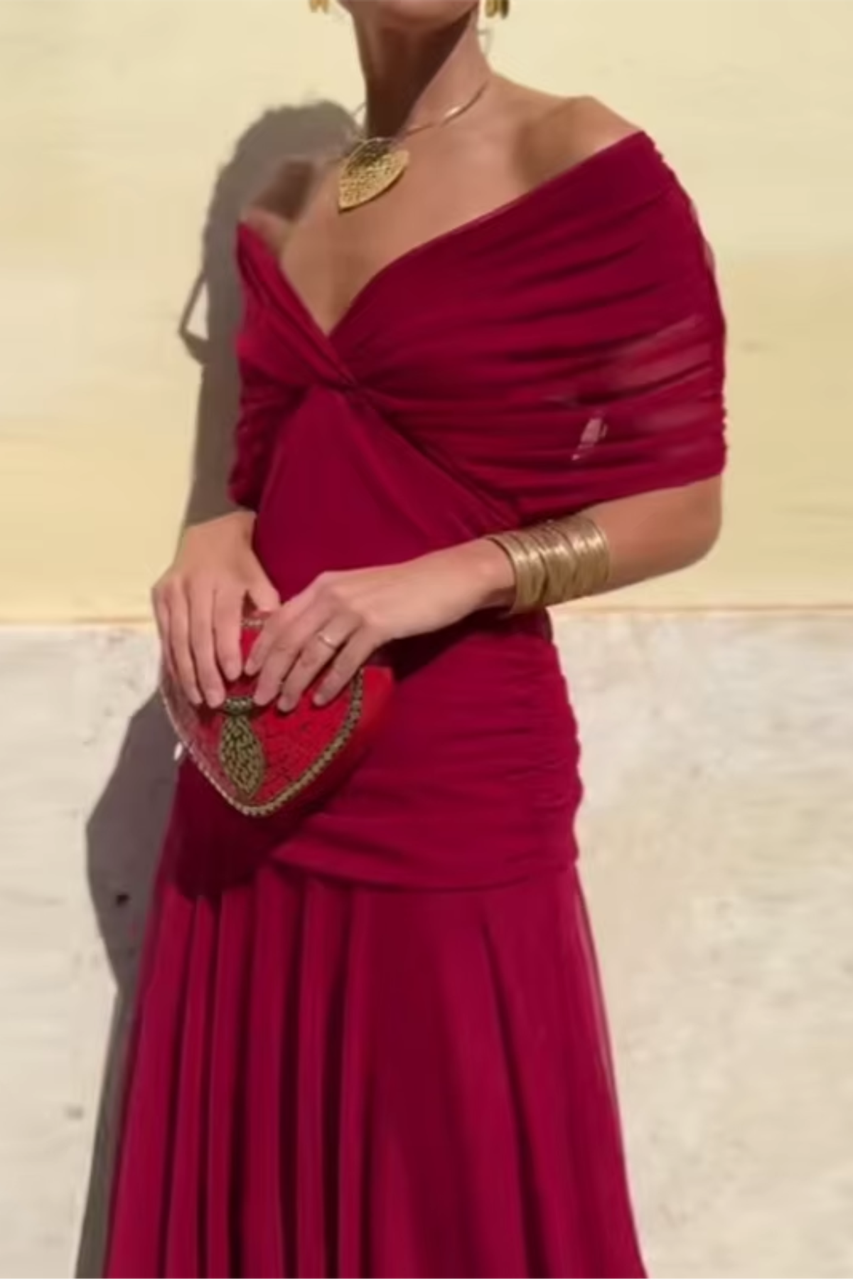Luisa™ -  Elegante Vestido Largo de Fiesta Con Escote En V