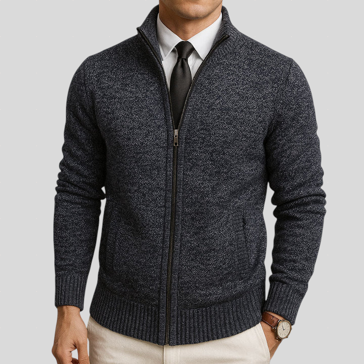 RAVINO - Chaqueta de Punto con Cremallera