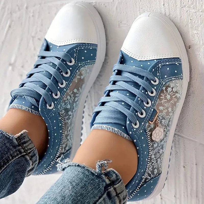 Zapatillas Elegantes para Mujer con Detalles Florales
