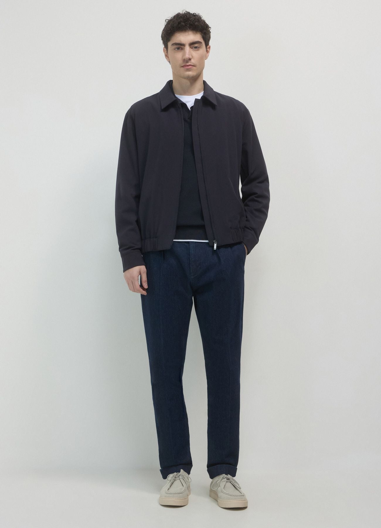 Cazadora Bomber Cuello Camisero