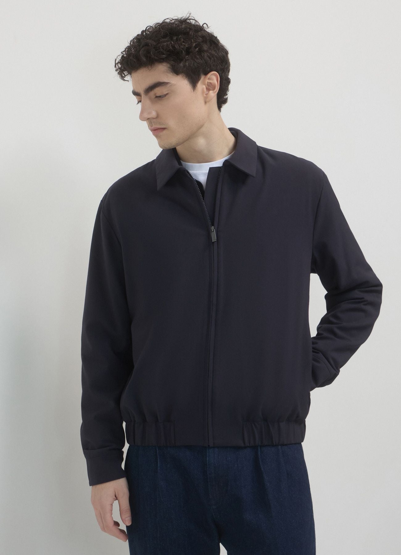 Cazadora Bomber Cuello Camisero