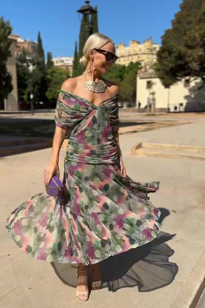 Luisa™ -  Elegante Vestido Largo de Fiesta Con Escote En V