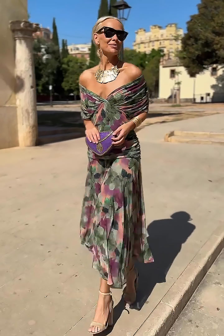 Luisa™ -  Elegante Vestido Largo de Fiesta Con Escote En V