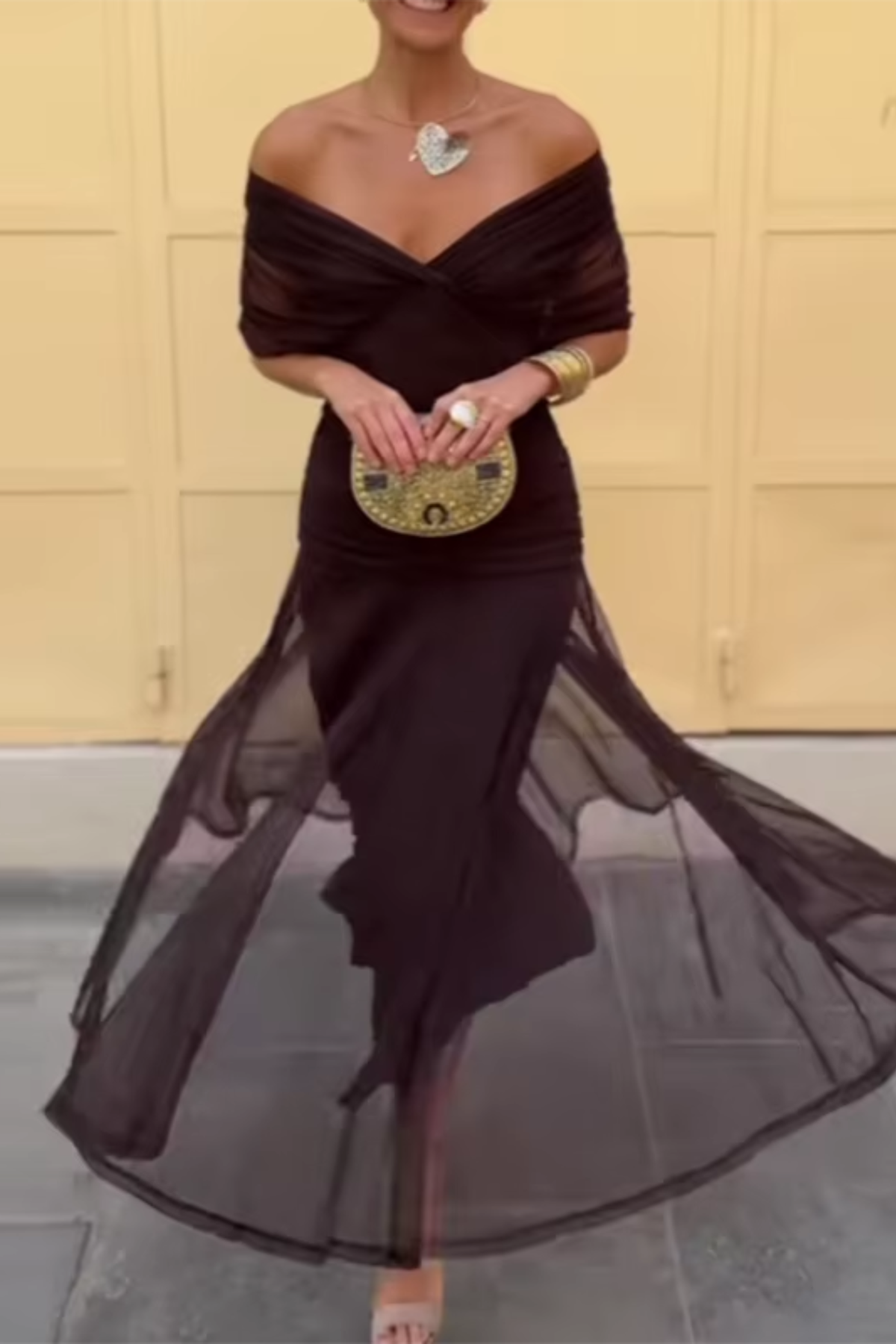 Luisa™ -  Elegante Vestido Largo de Fiesta Con Escote En V