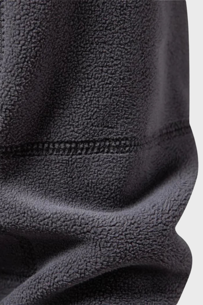 Chaqueta de Ante Media Cremallera Gris