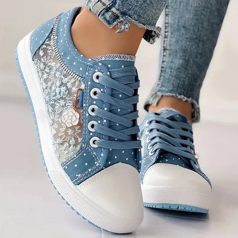 Zapatillas Elegantes para Mujer con Detalles Florales