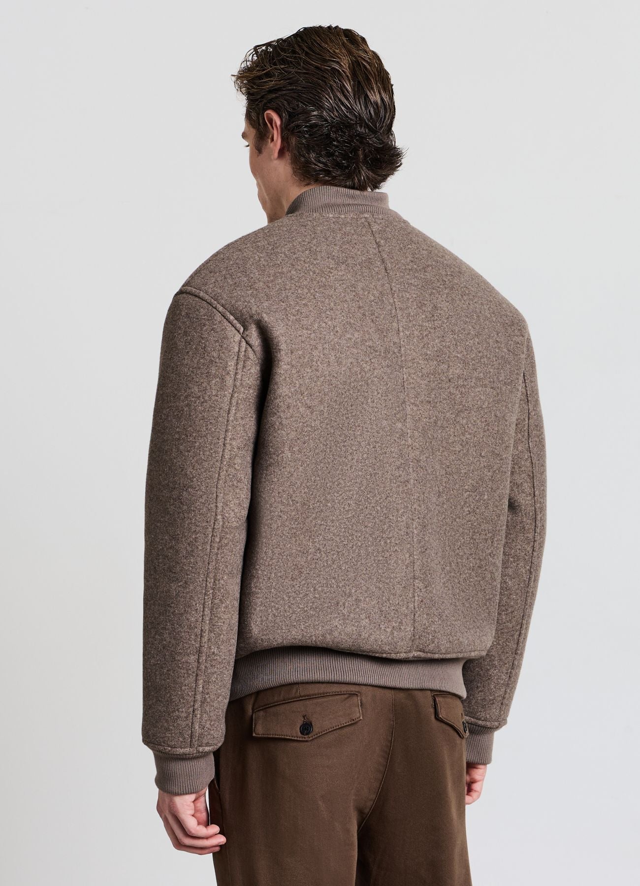 Cazadora Bomber Acolchada Efecto Borrego