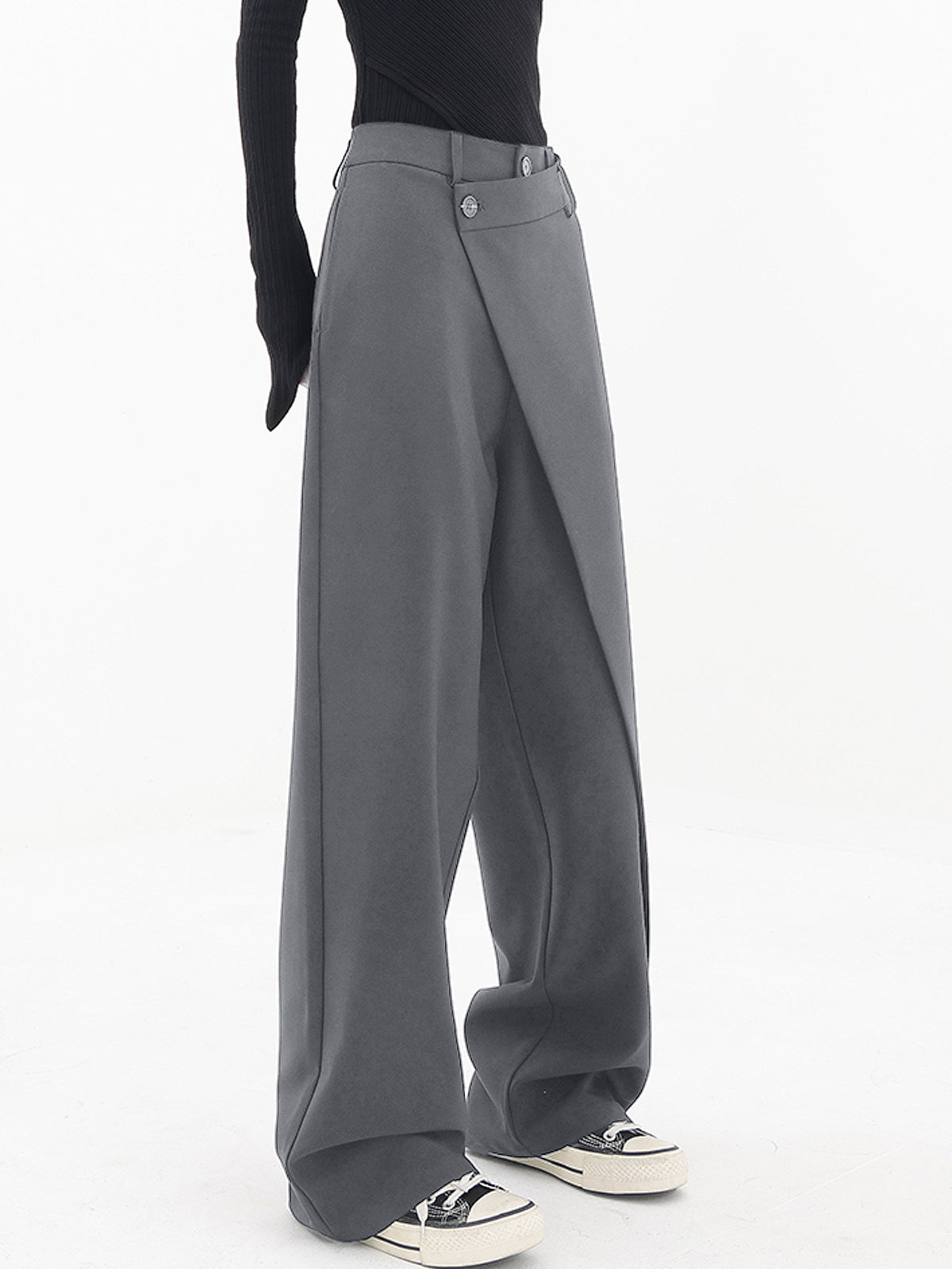 Pantalón Largo Casual de Corte Recto