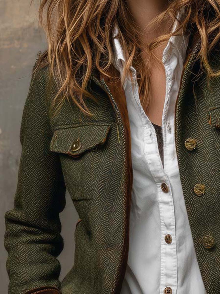 Honorine | Blazer vintage de espiga
