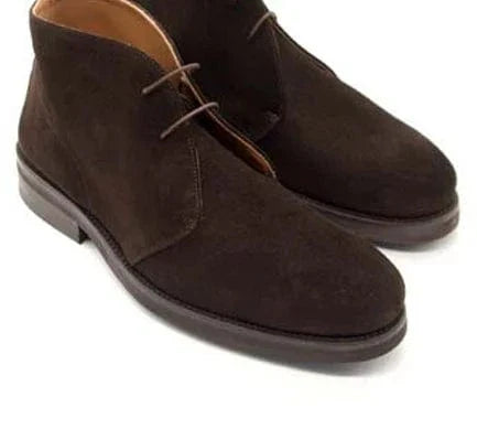 Botas de ante marrón