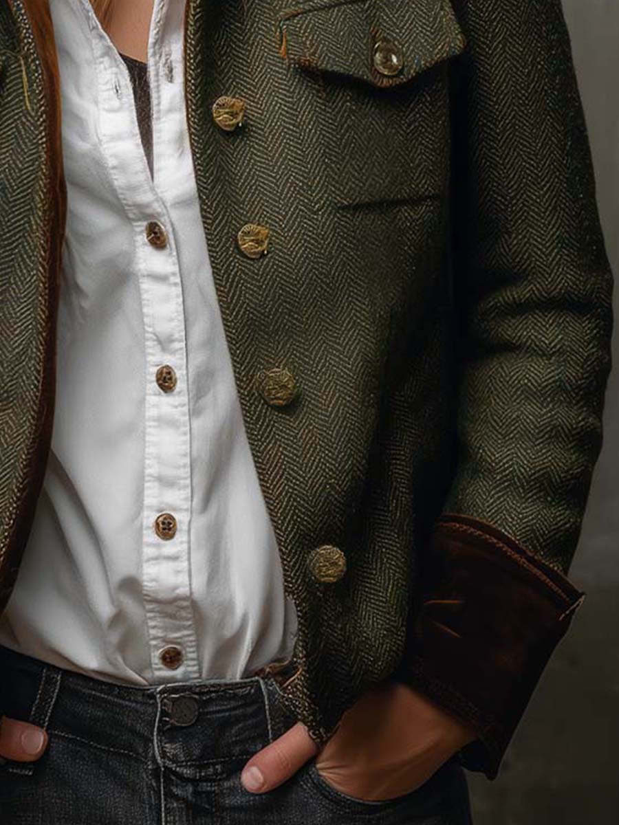 Honorine | Blazer vintage de espiga