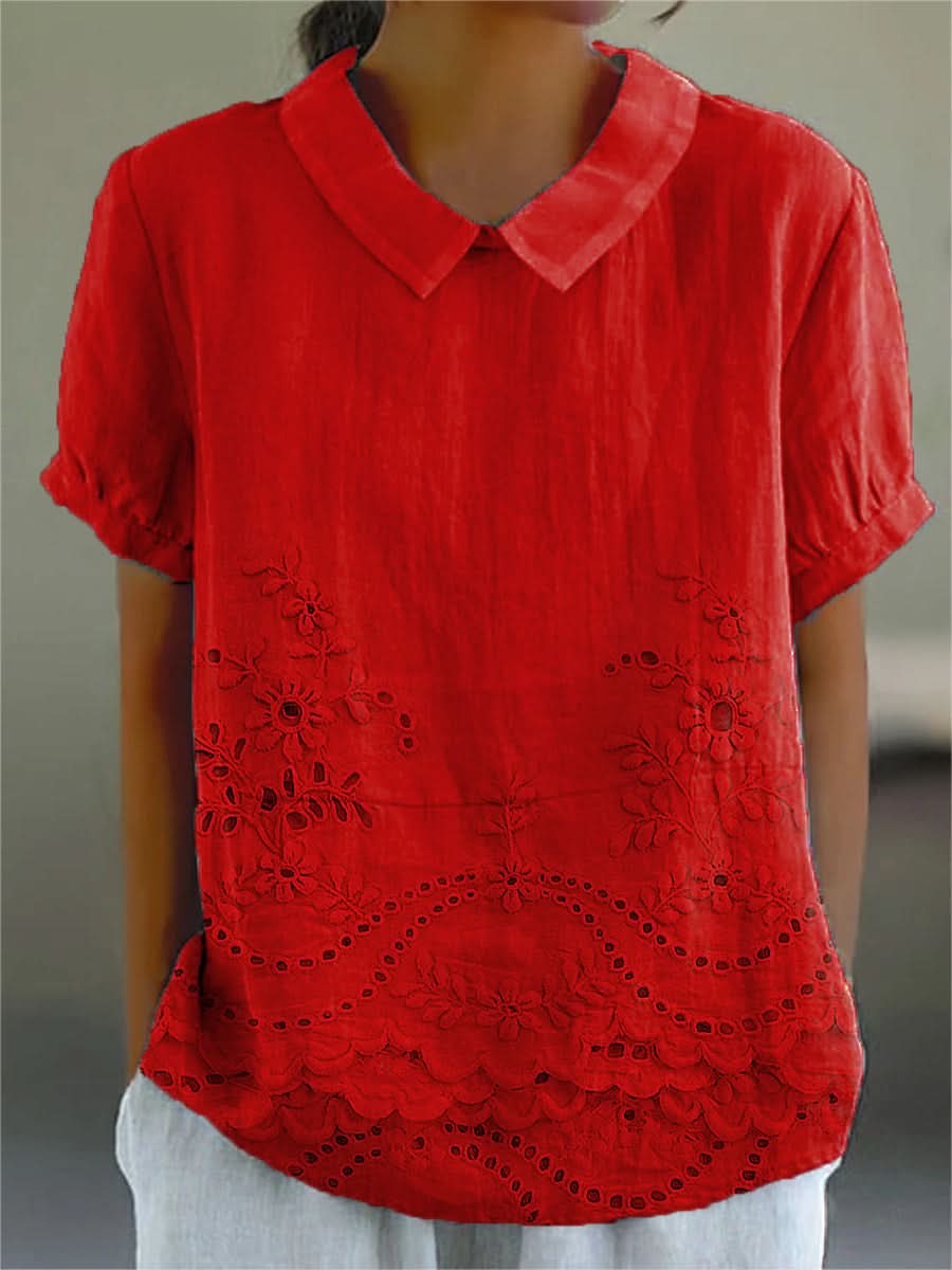 Camisa Lily Bloom Bordada