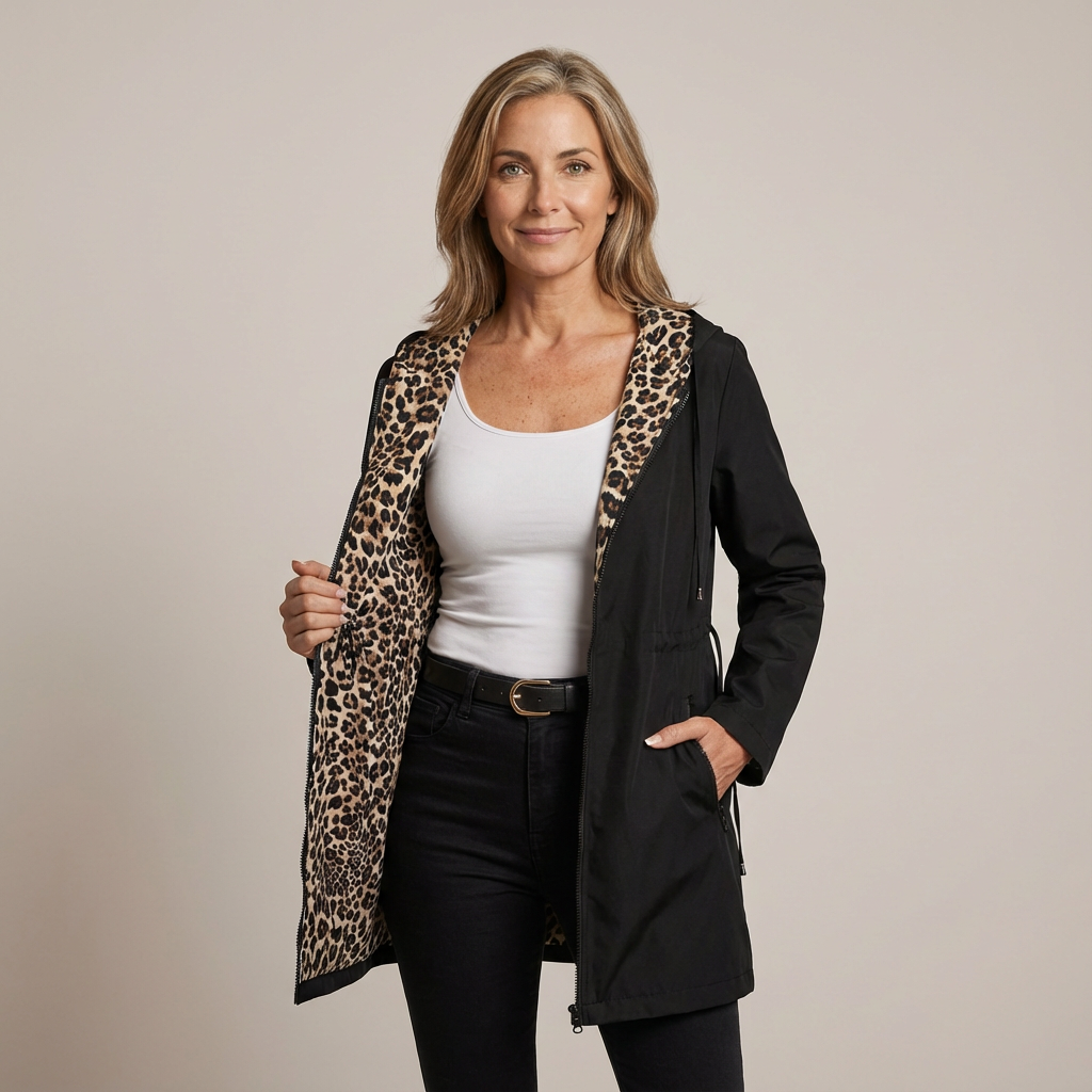 Abrigo Elin Leopardo