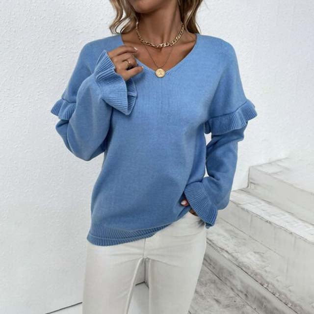 Jersey de Punto con Manga Farol Liso