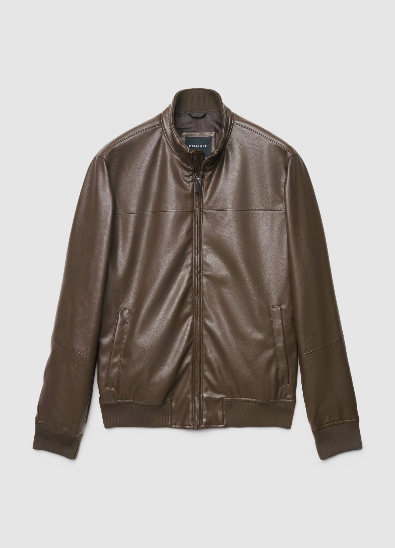 Cazadora Bomber Napa Sintética Marrón
