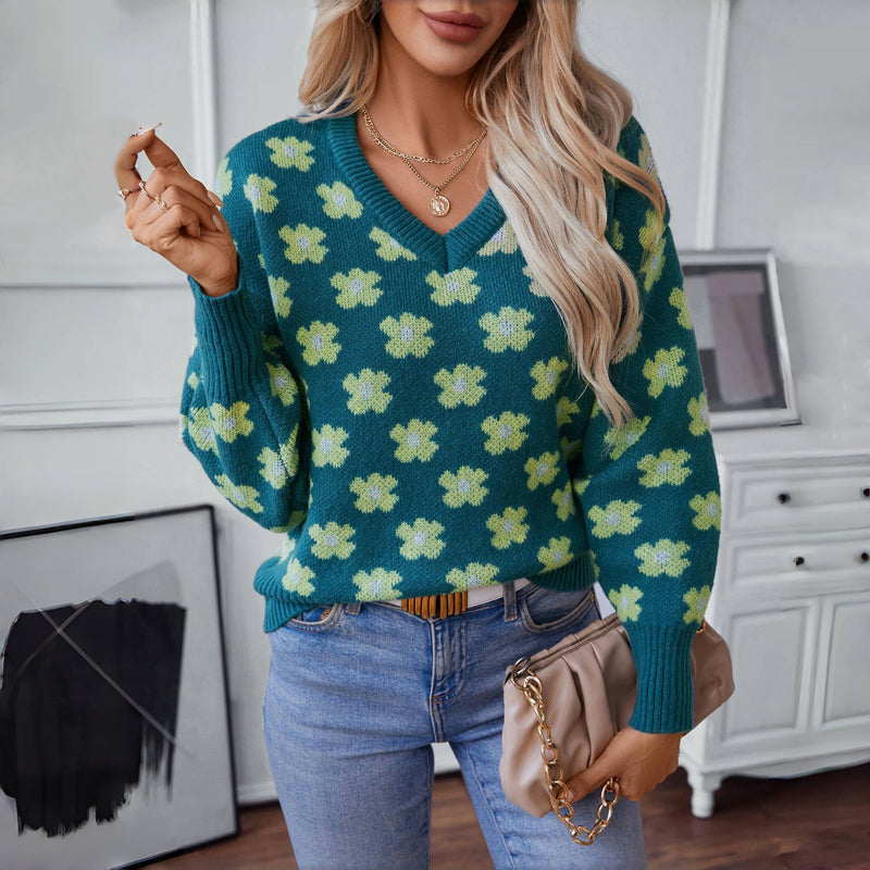 Jersey de Punto Floral
