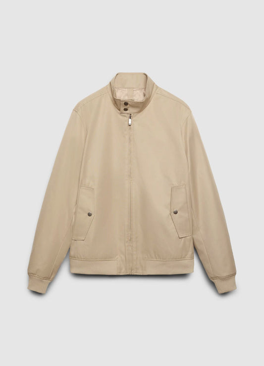 Cazadora Bomber Cuello Alto con Solapa