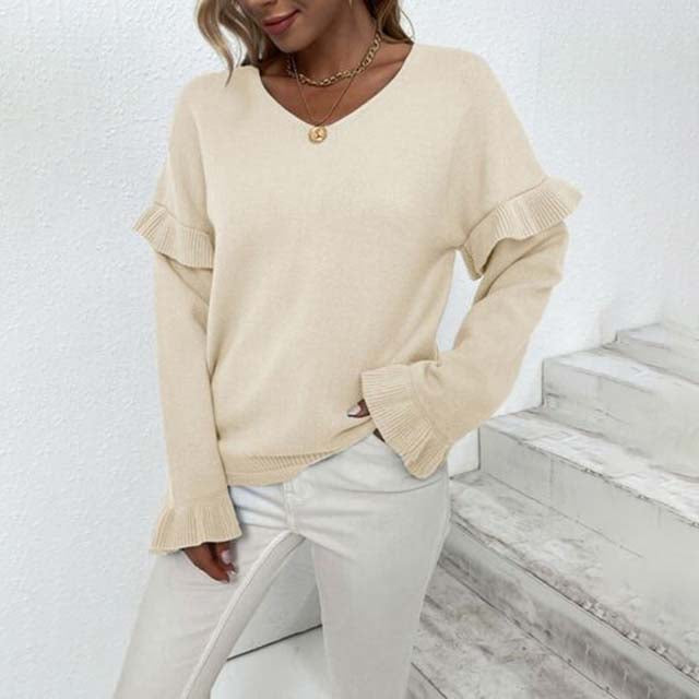 Jersey de Punto con Manga Farol Liso