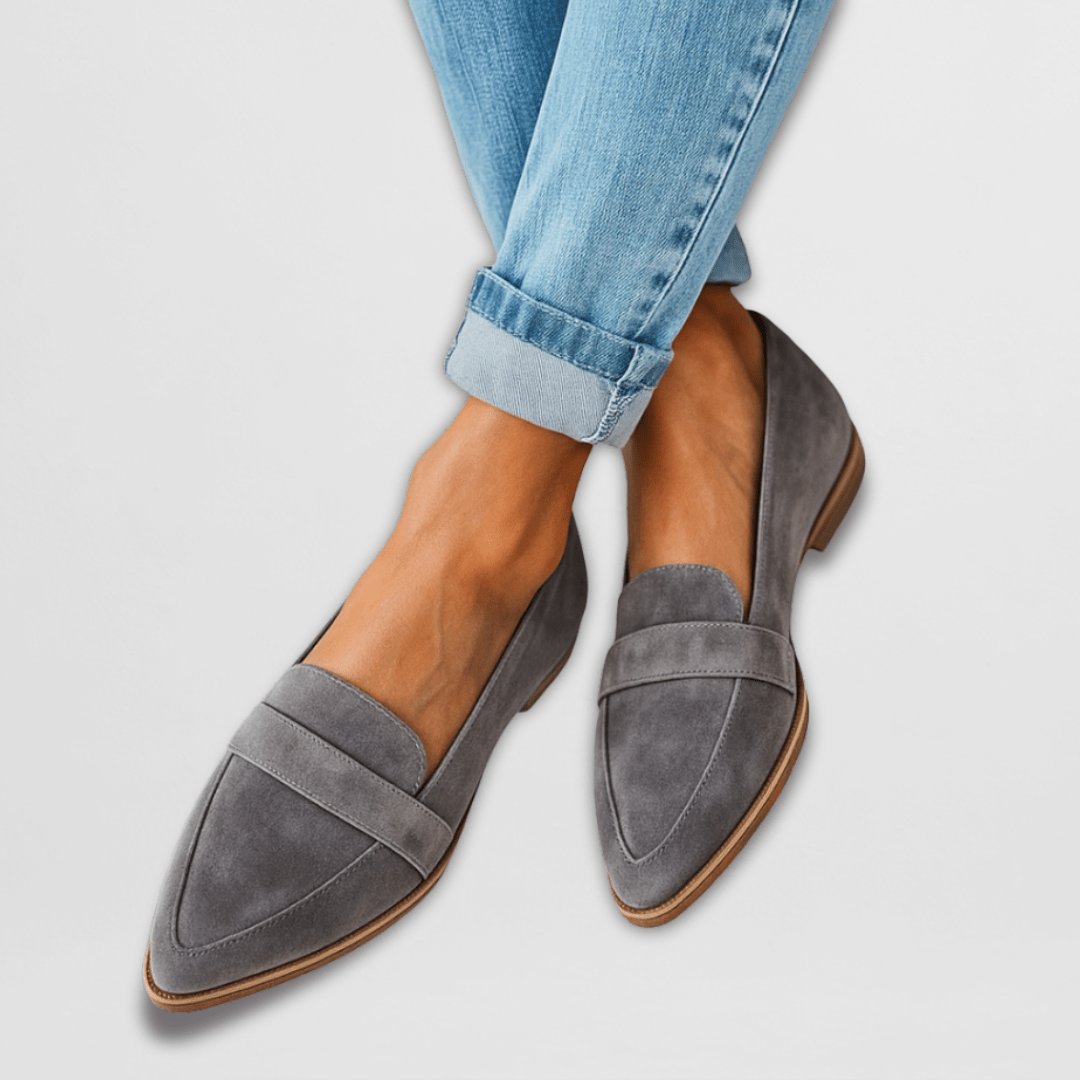Helen - Mocasines ortopédicos de ante suave