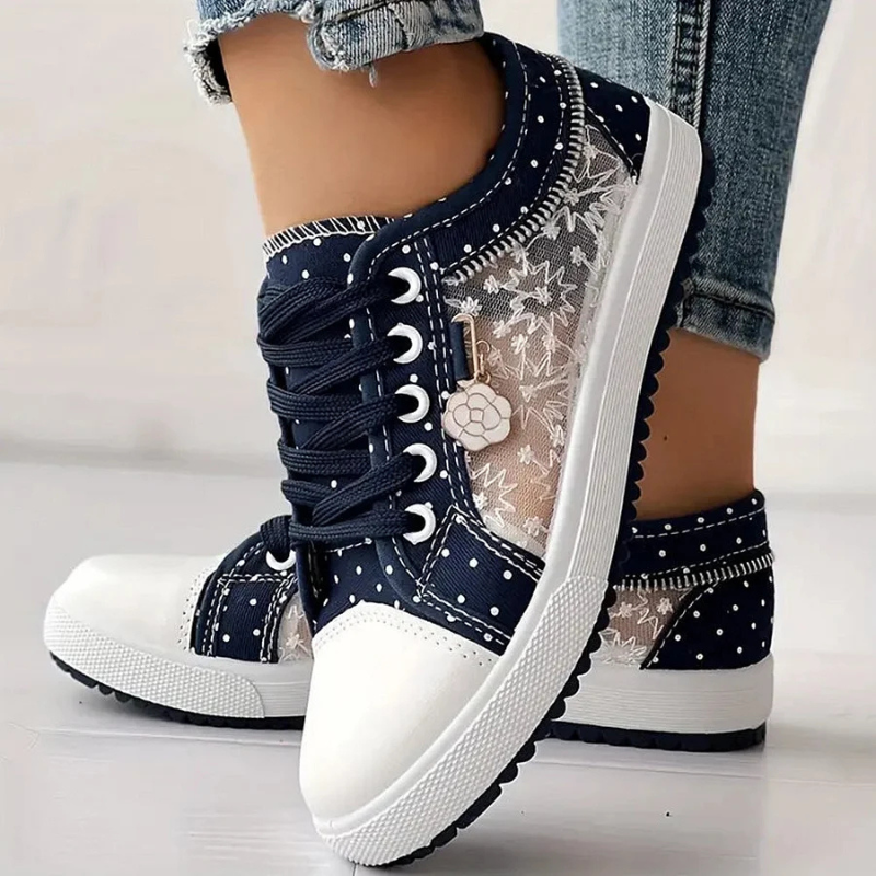 Zapatillas Elegantes para Mujer con Detalles Florales