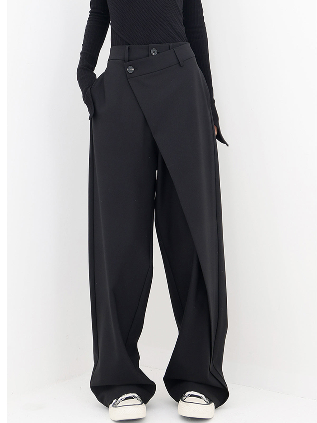 Pantalón Largo Casual de Corte Recto