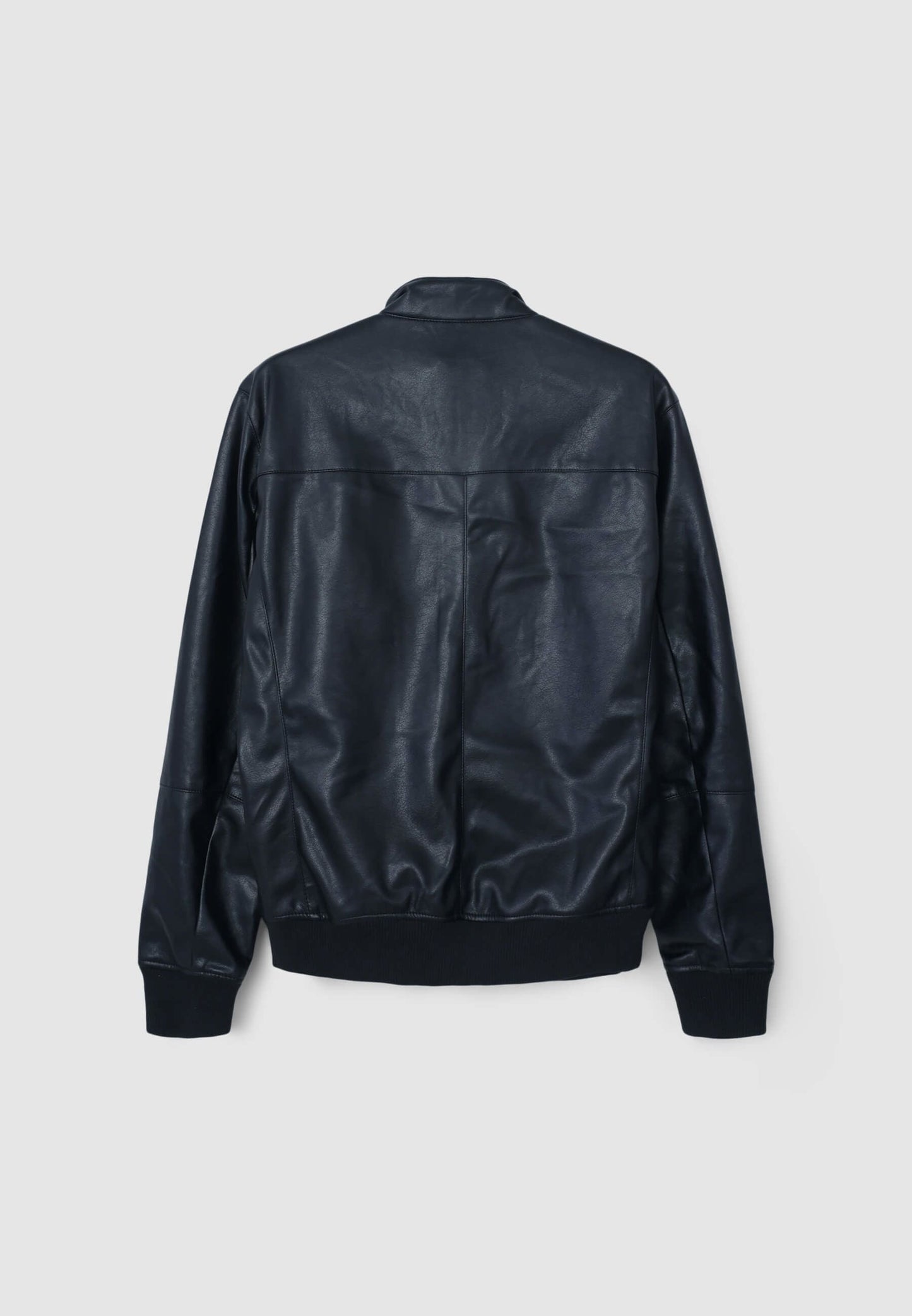 Cazadora Bomber Napa Sintética Negra