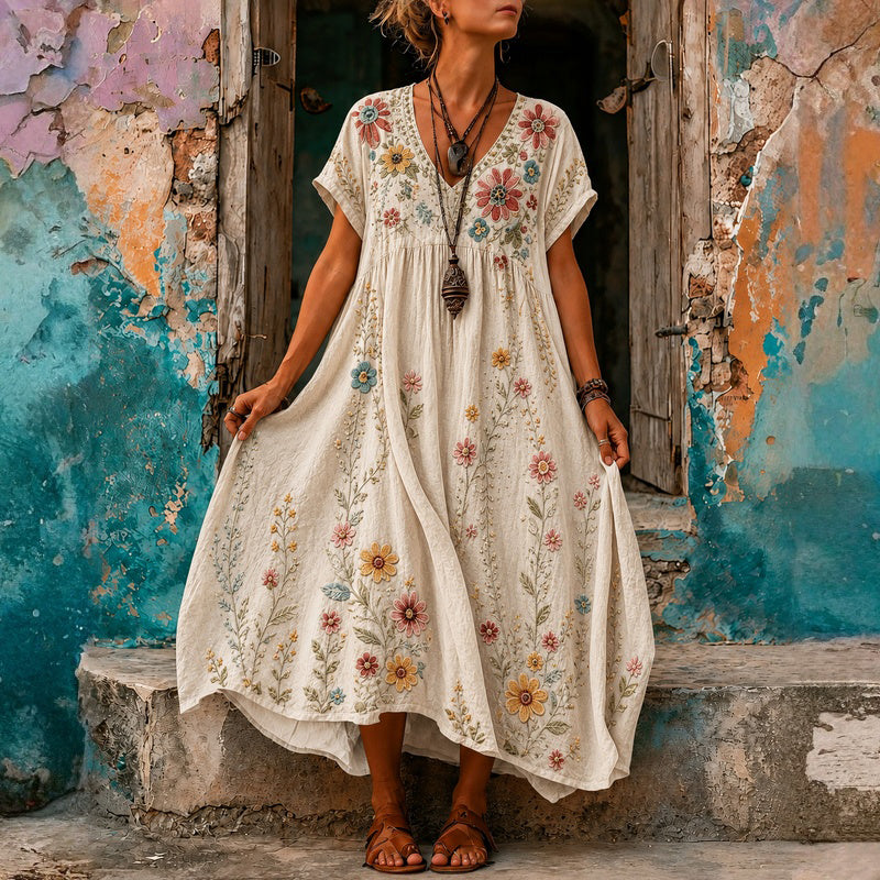 Vestido Desenfadado con Estampado Floral