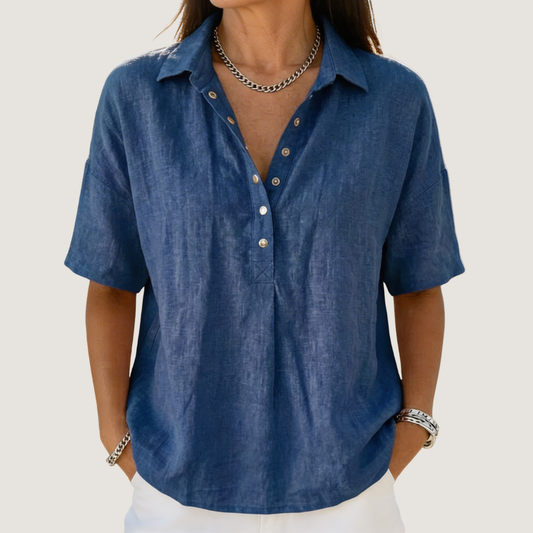 Blusa con Botones al Cuello