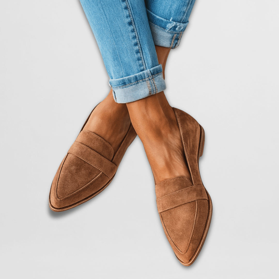 Helen - Mocasines ortopédicos de ante suave